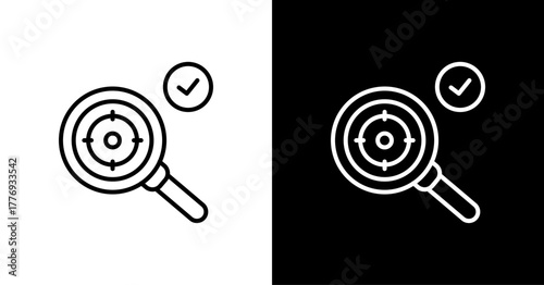 Accuracy  White Icon Set Design