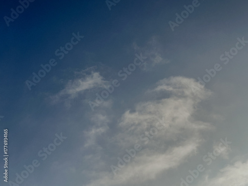 Canvas Print blue sky with clouds