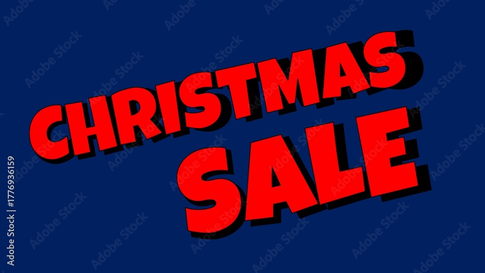 Obraz premium Christmas sales promo special offer