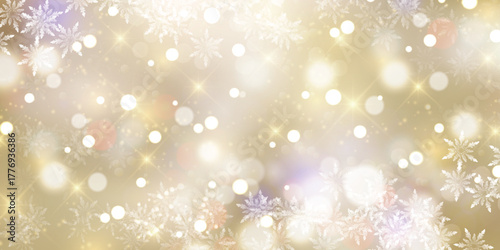 雪　クリスマス　冬　光　背景	