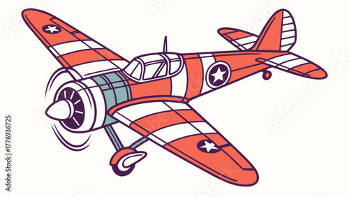 Vintage airplane for aviation history