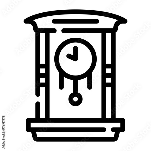 clock line icon