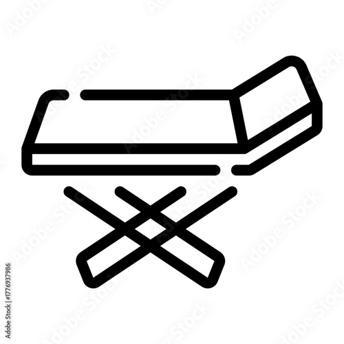 foldable drying rack line icon