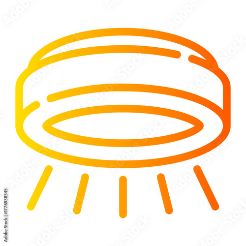 ceiling lamp gradient icon