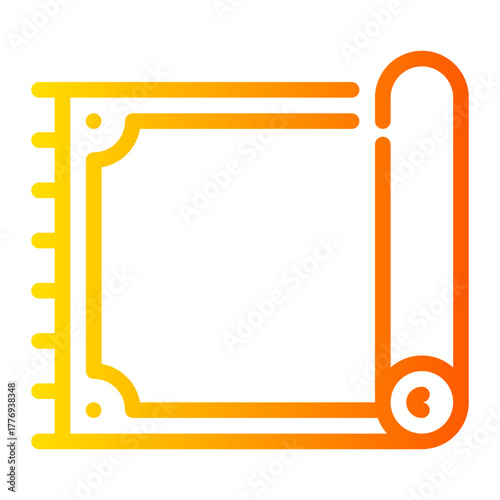 carpet gradient icon