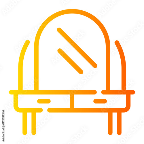 dressing table gradient icon