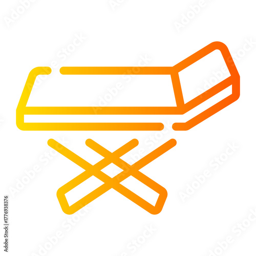 foldable drying rack gradient icon