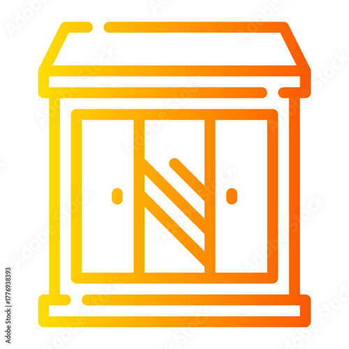 wardrobe gradient icon