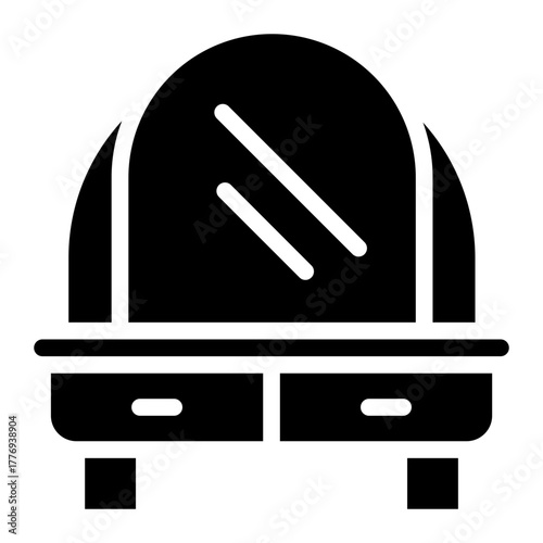 dressing table glyph icon