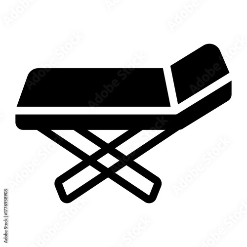 foldable drying rack glyph icon