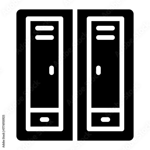 locker glyph icon