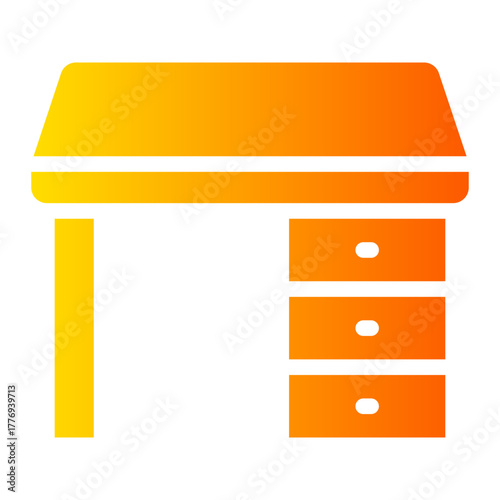 desk gradient icon