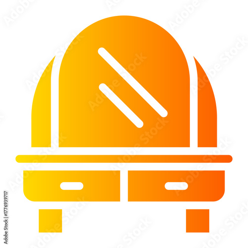 dressing table gradient icon