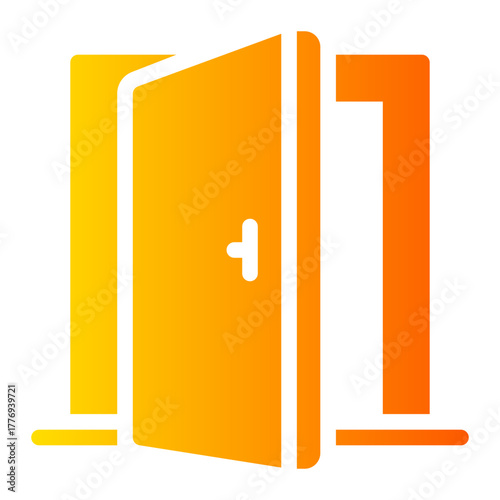door gradient icon