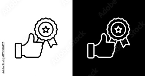 Result  White Icon Set Design