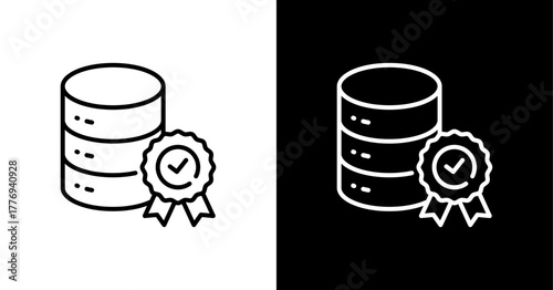 Approved Data  White Icon Set Design