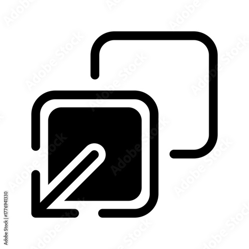 Expand Icon Vector Symbol Design Illustration