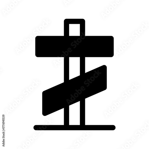 Crucifix Icon Vector Symbol Design Illustration