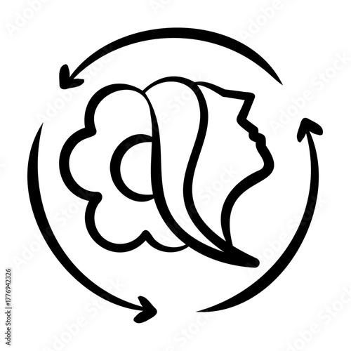 Skincare Routine Icon - Handdrawn