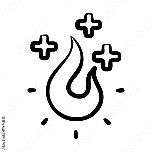 Holistic Healing Icon - Handdrawn