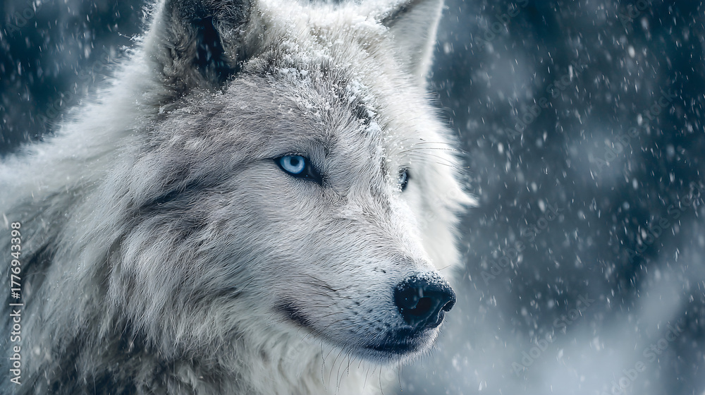 Obraz premium wolf in the snow