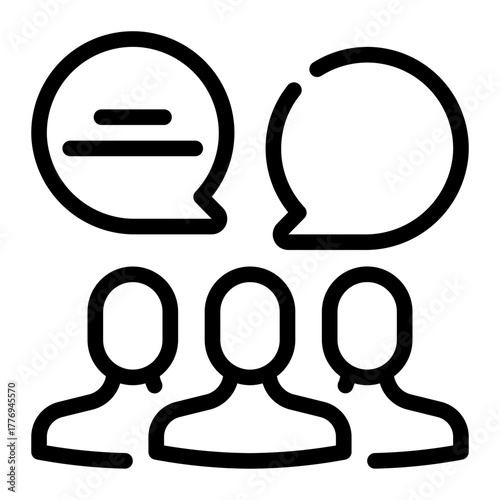 forum line icon