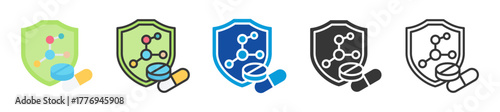 inhibitor icon set multi style various collection