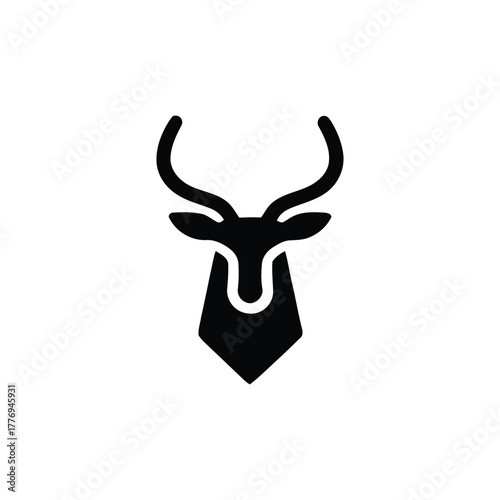 Impala head emblem in black