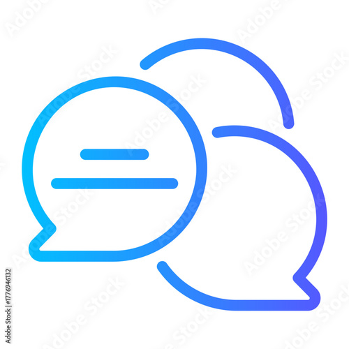 chatting gradient icon