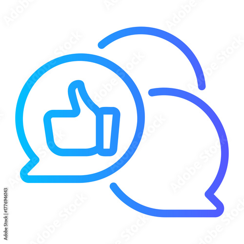 feedback gradient icon