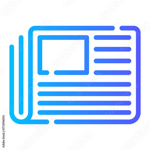 newspaper gradient icon