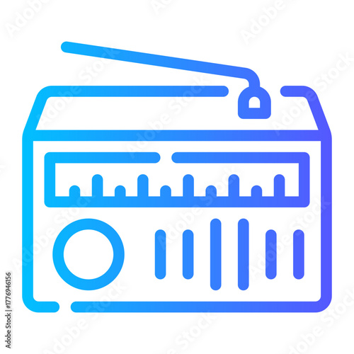 radio gradient icon