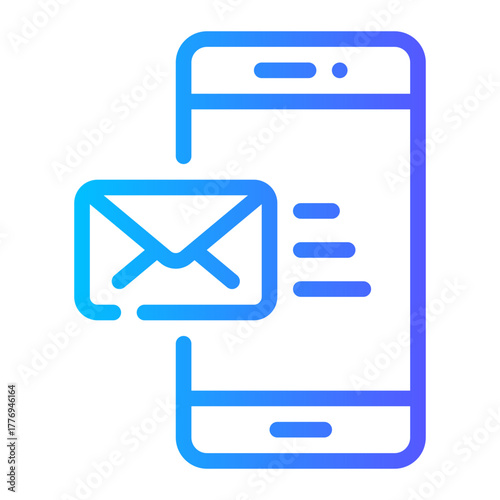 send email gradient icon