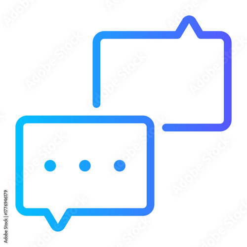 speech gradient icon