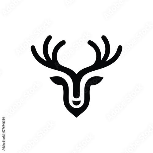 Deer animal head icon