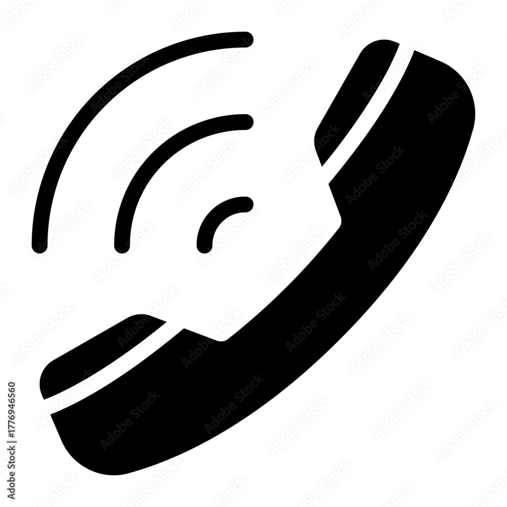 Fototapeta premium call glyph icon