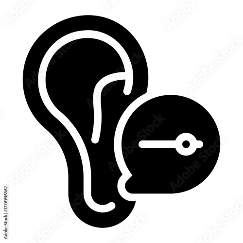 listening glyph icon