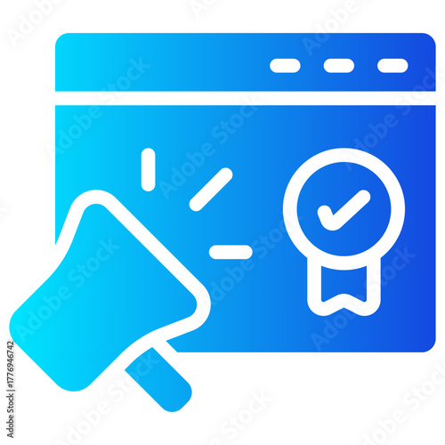 advertising gradient fill icon