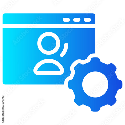 web support gradient fill icon
