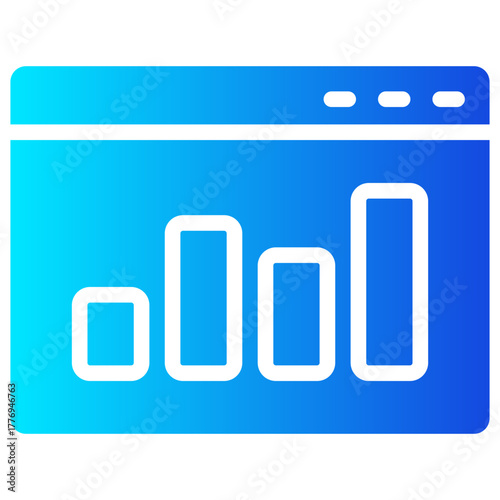 data analytic gradient fill icon