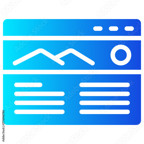 blog gradient fill icon