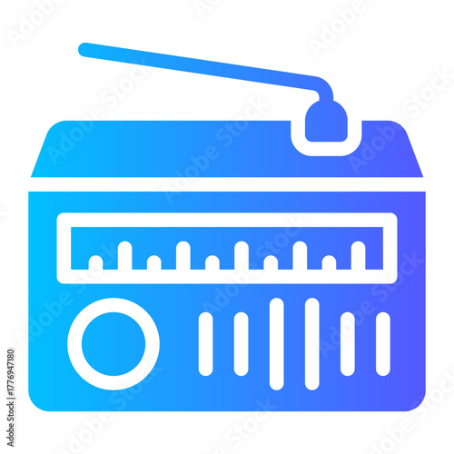 radio gradient icon