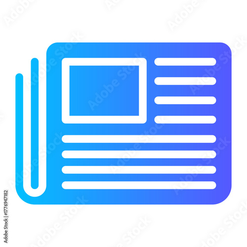newspaper gradient icon