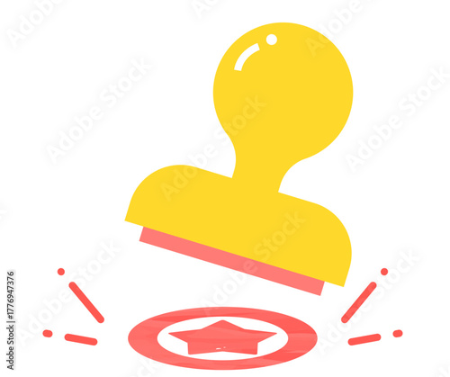 完了のスタンプ　よくできました