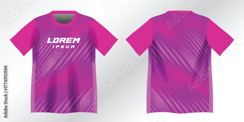 abstract purple and pink background pattern for sport jersey design mockup