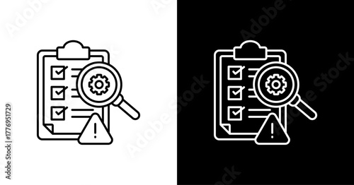 Probability  White Icon Set Design