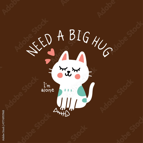 Cat cartoon vector set for kids product 