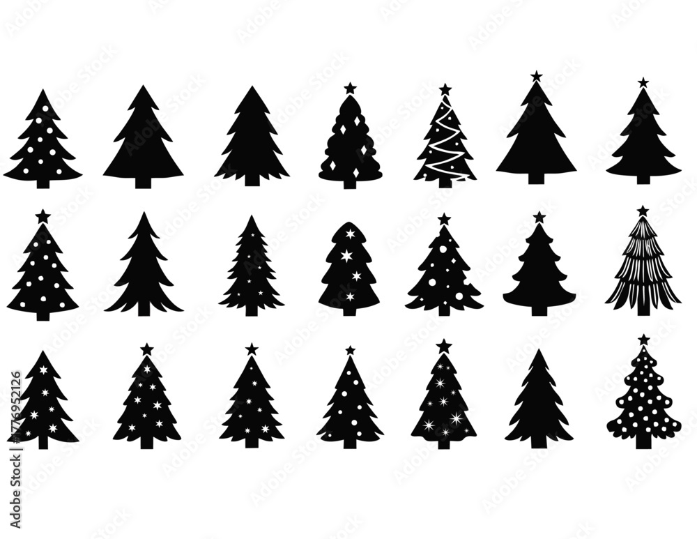 Obraz premium Simple and clean flat vector tree illustration featuring minimal geometric shapes and natural green tones. Ideal for eco campaigns, nature backgrounds, environmental posters, education materials, or s