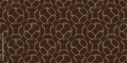 Stylish shapes background. Seamless pattern.Vector.
スタイリッシュな形のイラストパターン　背景素材