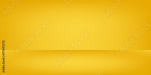 Abstract studio backgrounds. yellow walls for photography space vector simple set with bright gradient simple abstract design vector
